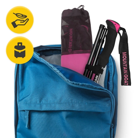 Mountain Goat PRO+ nordic walking túrabot, rózsaszín