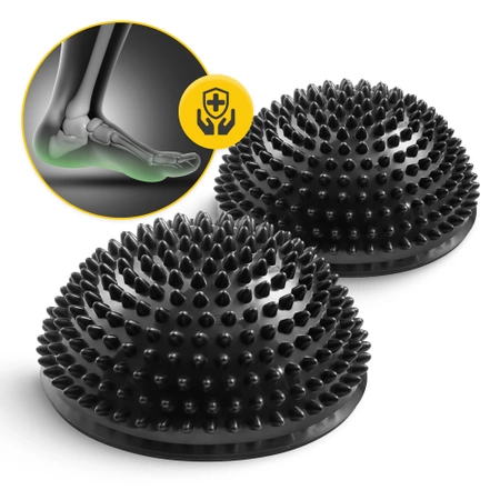 Szenzoros egyensúlyozó félgömb, 2 db, fekete