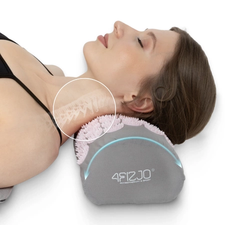 Akupresszúrás szőnyeg párnával, rózsaszín