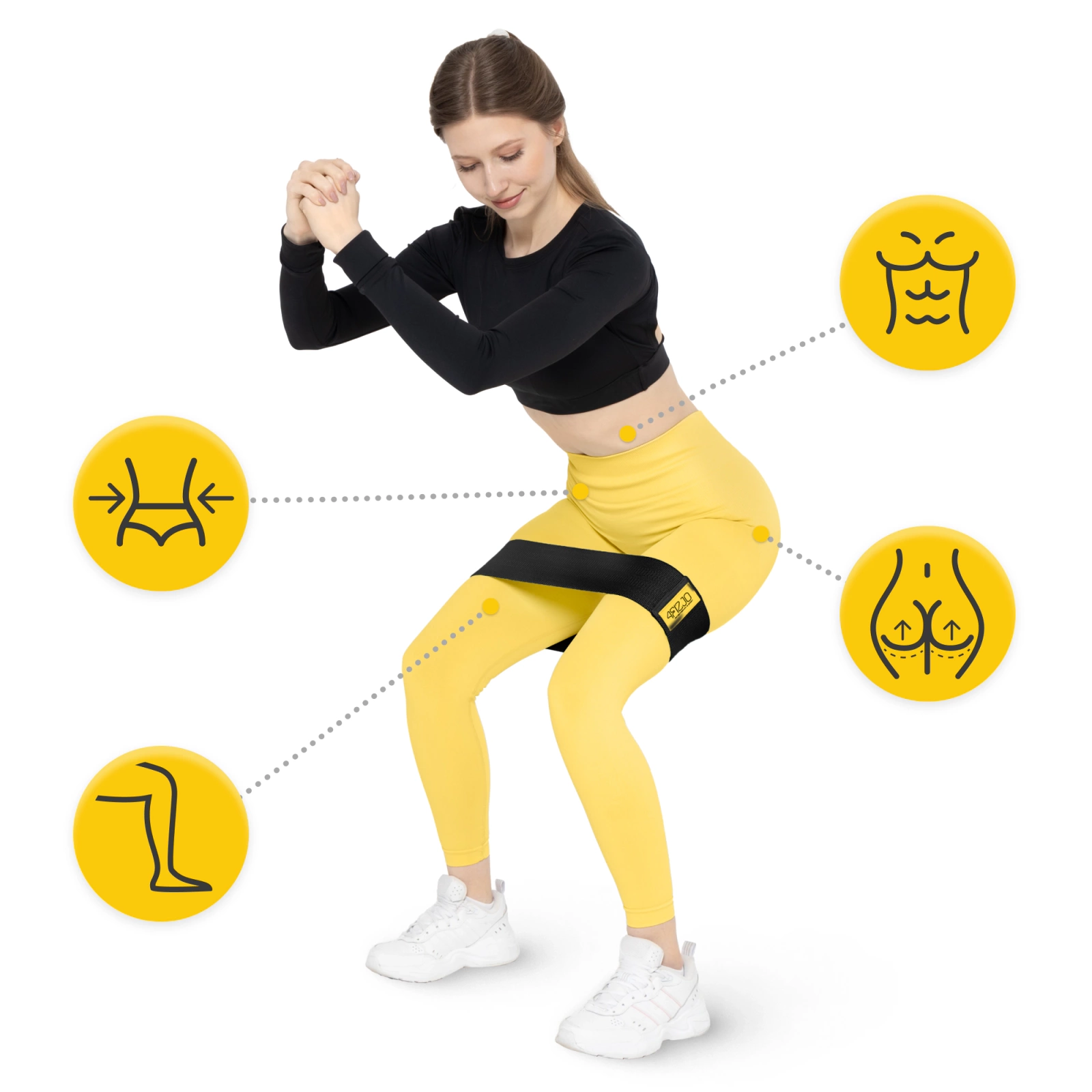 guma oporowa materialowa hip band