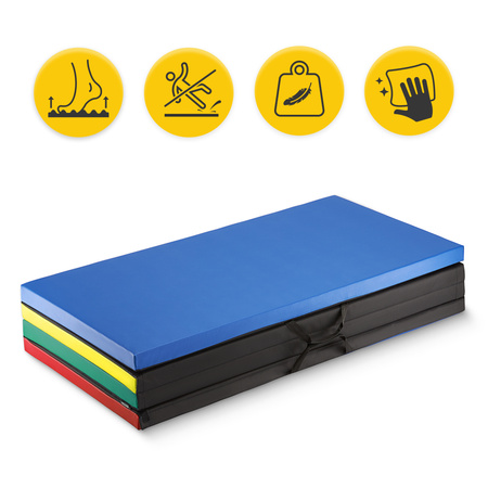 Összecsukható tornaszőnyeg, XL, sokszínű