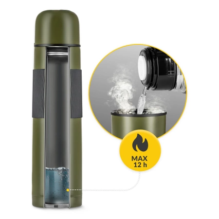 Termosz kávé- és teafőzéshez, 1 l, zöld