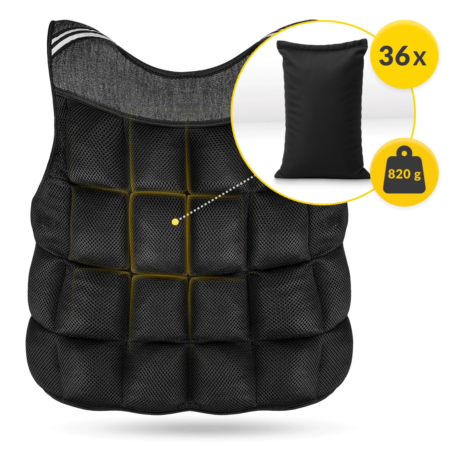 kamizelka treningowa z obciazeniem i regulacja