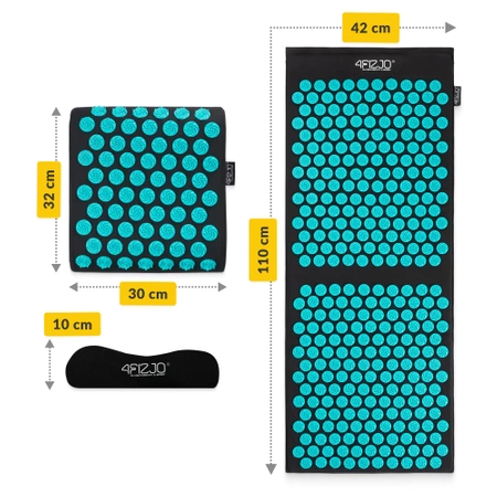 ERGO párnával ellátott akupresszúrás matrac, XL, kék