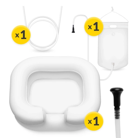 Felfújható ágyfürdő zuhanyzóval