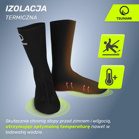 Neoprén zokni jégfürdőhöz, 38/39
