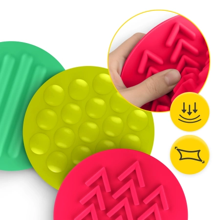 Érzékszervi korongok gyerekeknek, 25 cm, 10 darabos készlet