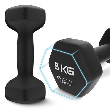 Classic öntöttvas kézi súlyzó, 2 x 8 kg