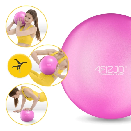 Pilates labda, 22 cm, rózsaszín