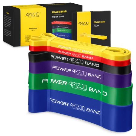POWER BAND erősítő gumiszalag szett, 6 db