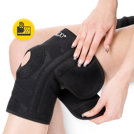 Térdrögzítő térdkalács-stabilizátorral