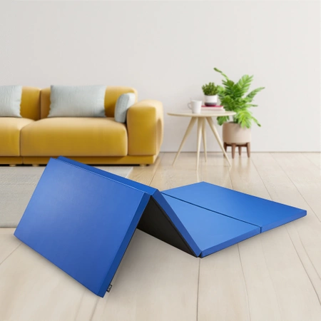 Összehajtható tornaszőnyeg, XL, kék