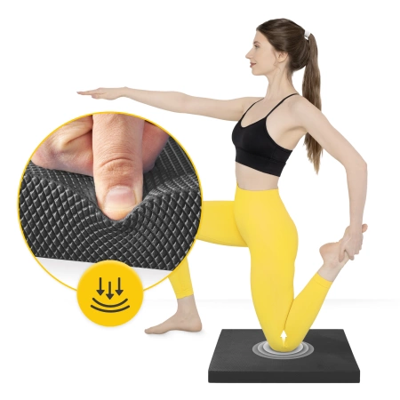 Balance Foam Pad egyensúlyozó szőnyeg, fekete