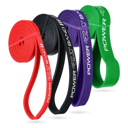 POWER BAND erősítő gumiszalag szett, 4 db