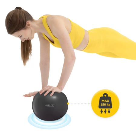 Pilates labda, 22 cm, fekete