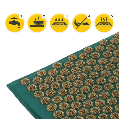 ECO akupresszúrás matrac párnával, XL, zöld