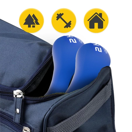 8-as alakú öntöttvas kézisúlyzó, 2 x 2 kg