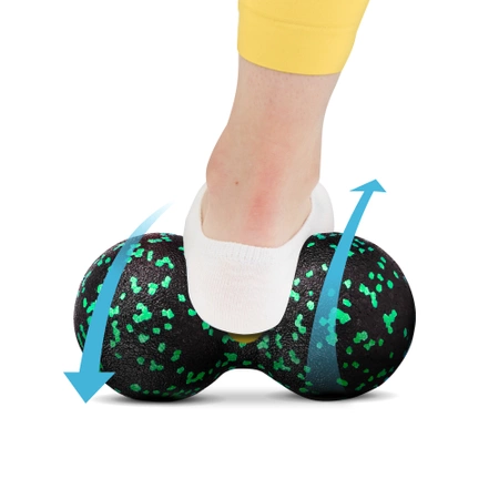 EPP dupla masszázslabda, 12 cm, zöld