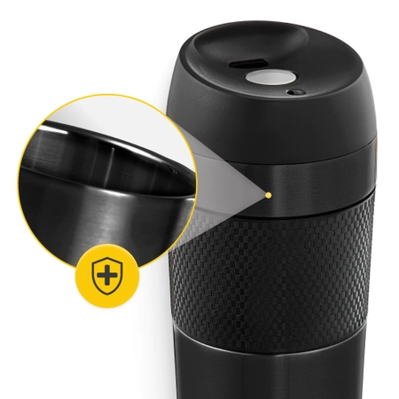 Mountain Goat TRAVEL termosz bögre, 400 ml, fekete