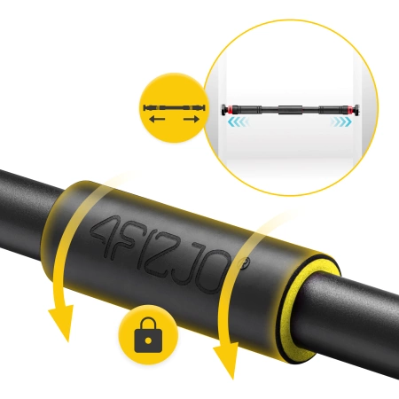 Feszítőrúdas húzódzkodó rúd, sárga