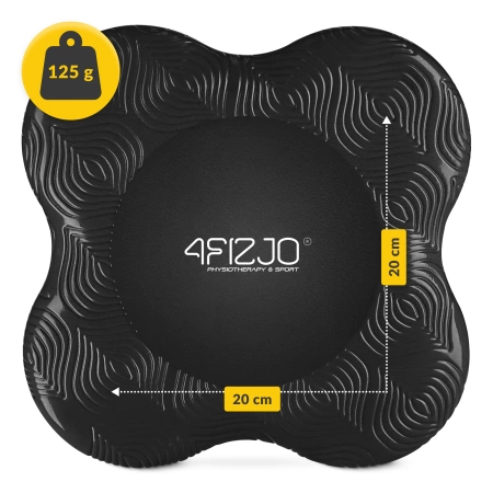 Térdpárna jógához, fekete