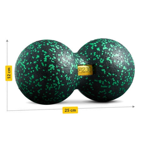 EPP dupla masszázslabda, 12 cm, zöld