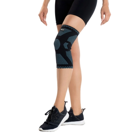 Rugalmas térdszorító, L, kék