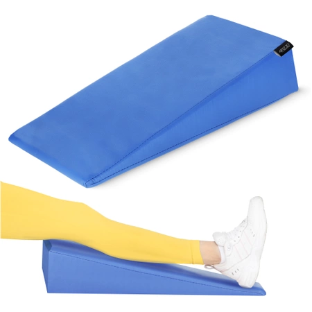 Háromszög alakú rehabilitációs ékpárna, kék