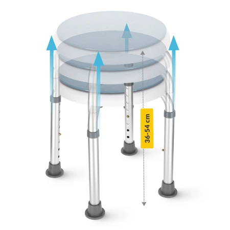 Forgatható zuhanyszék