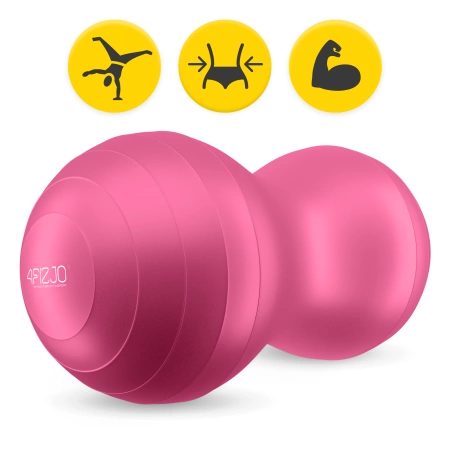 AIR BALL PEANUT gimnasztikai labda, fekete