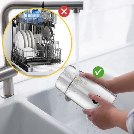 Rozsdamentes acél étkezési termosz, 1 l, ezüst