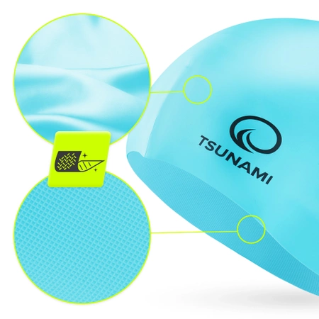 TSUNAMI gyermek úszósapka, kék