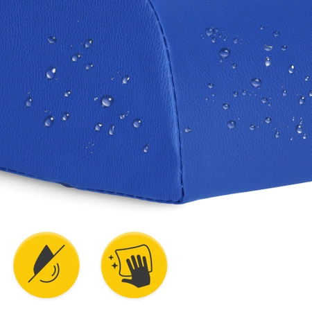 Félhenger párna, kék