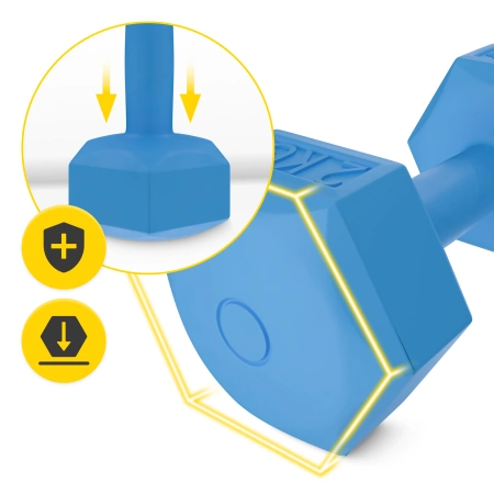 Bitumenes kézi súlyzó 2 x 2 kg