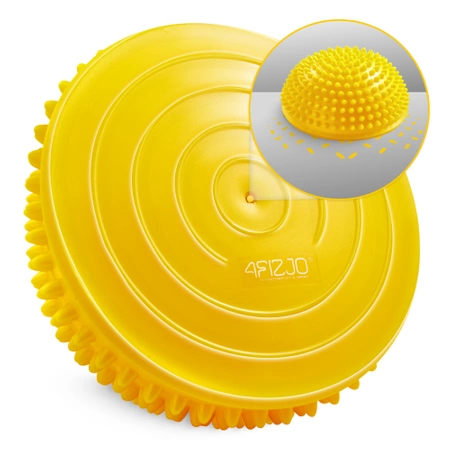 Egyensúlyozó félgömb, 2 db, sárga