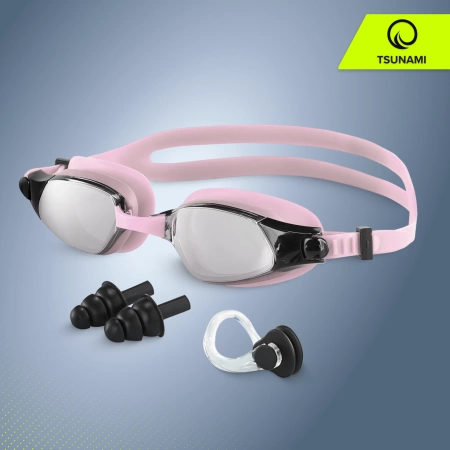 TSUNAMI úszószemüveg rózsaszín