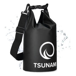 TSUNAMI vízálló zsák, 5 l, fekete