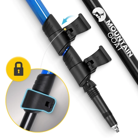 Mountain Goat PEAK+ nordic walking túrabot, kék