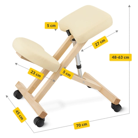 PURE térdeplőszék, bézs