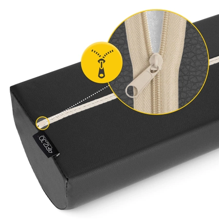 Félhenger párna, fekete