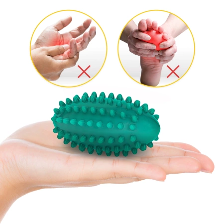 Bab alakú szenzoros masszázslabda, zöld