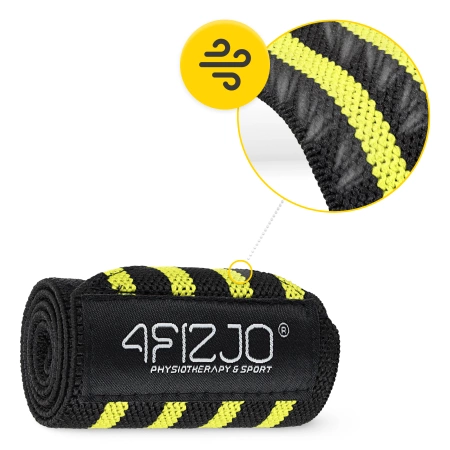 Csuklószorító, 2 db, sárga