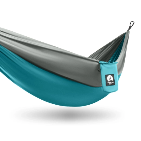 Mountain Goat egy személyes utazási függőágy, szürke és türkiz