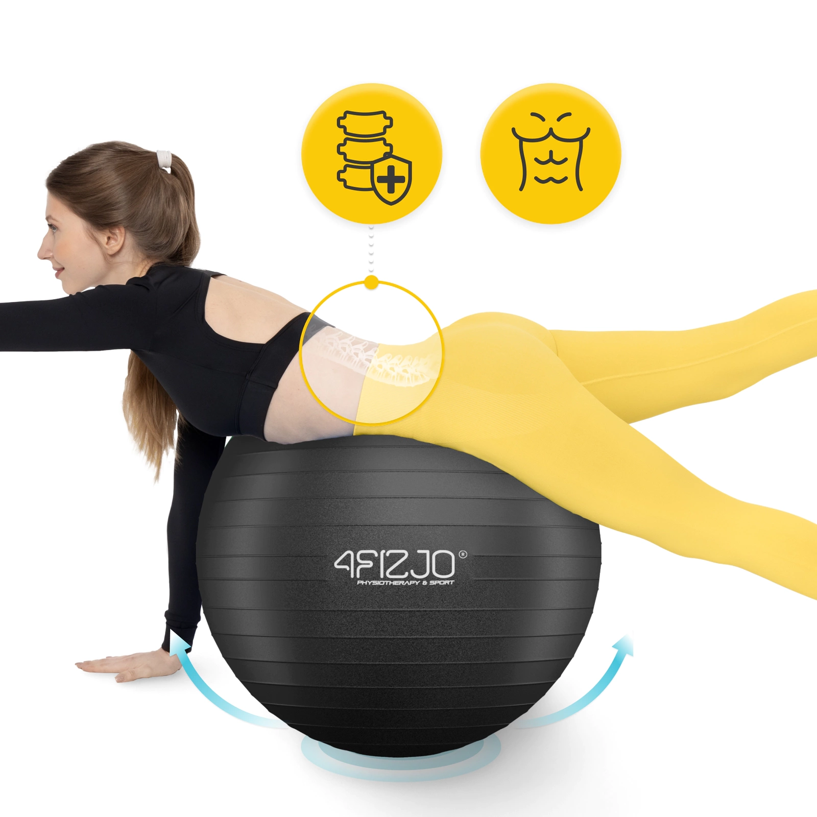 pilka gimnastyczna dmuchana do rehabilitacji