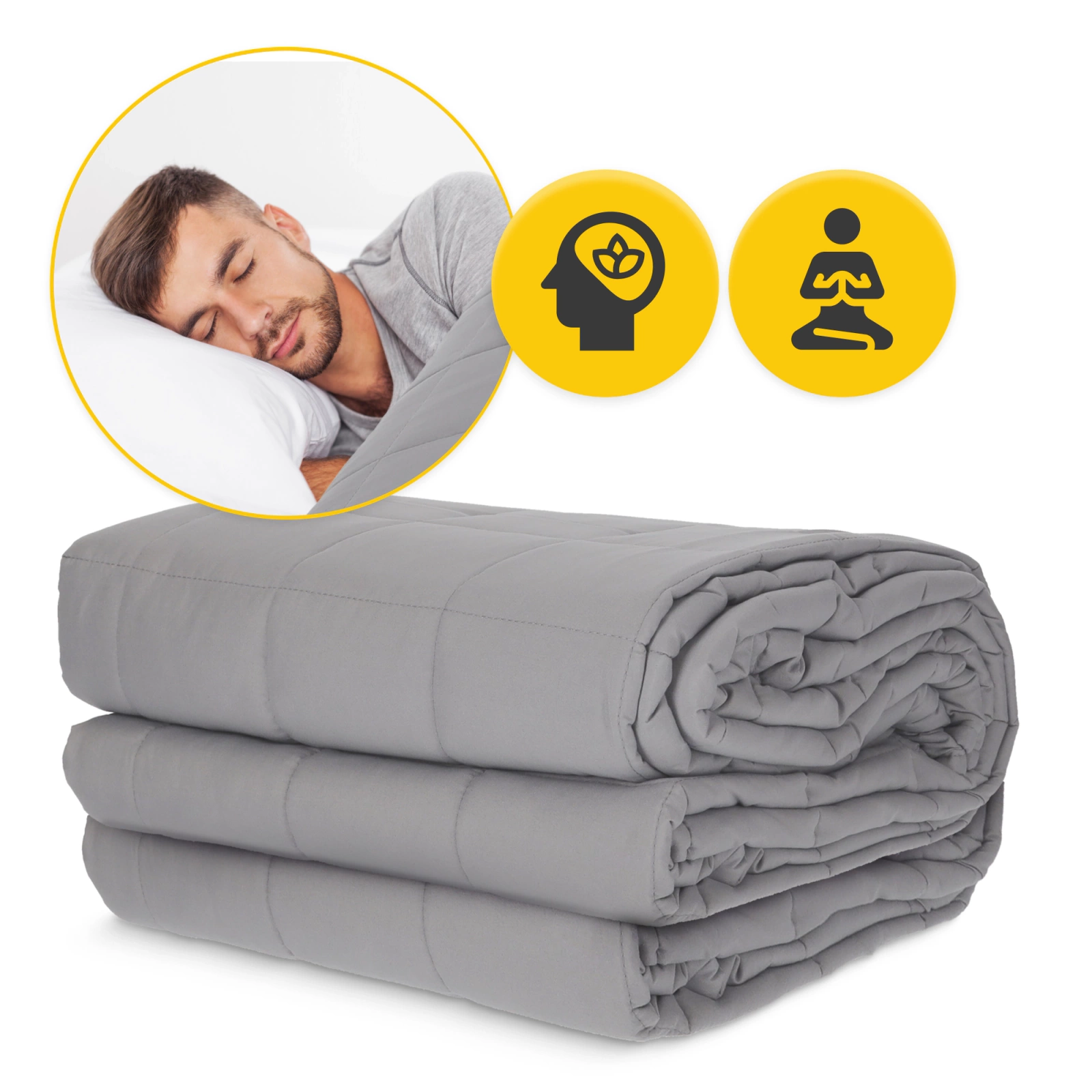 koldra obciazeniowa koc sensoryczny dla dzieci i doroslych rownomierne rozlozenie ciezaru