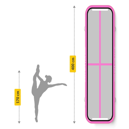 AIR MAT akrobatikai pálya, 4 x 1 x 0.15 m