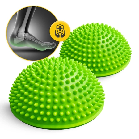 Szenzoros egyensúlyozó félgömb, 2 db, zöld