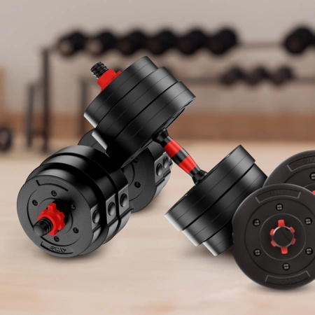 Állítható bitumenes kézi súlyzó, 2 x 10 kg