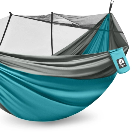 Mountain Goat kétfős utazó függőágy szúnyoghálóval, szürke és türkiz