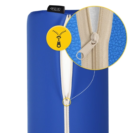 Formázott henger masszázshoz, 60 × 15 cm, kék